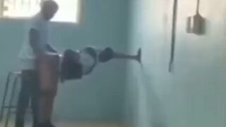 High School Teacher Fucks Schoolgirl in Class